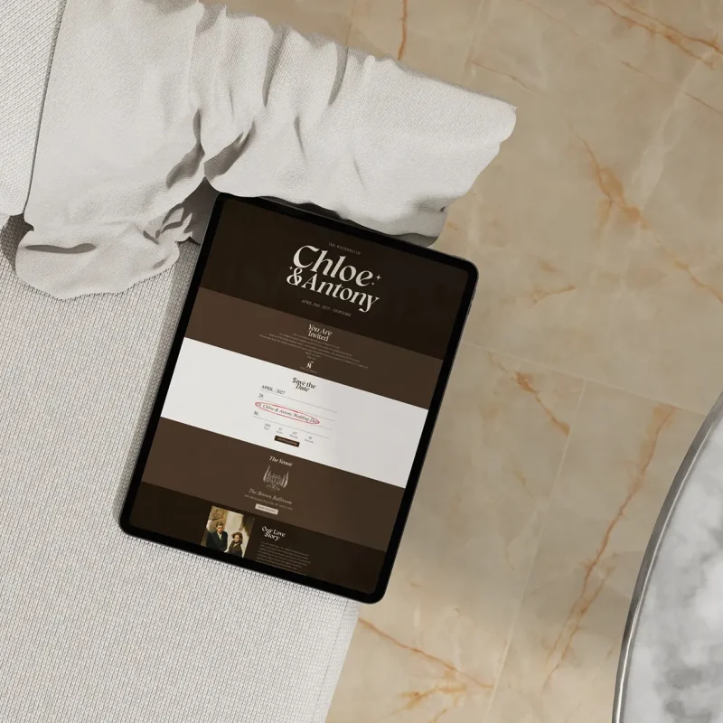 Brown Muse - Elegant Wedding Invitation