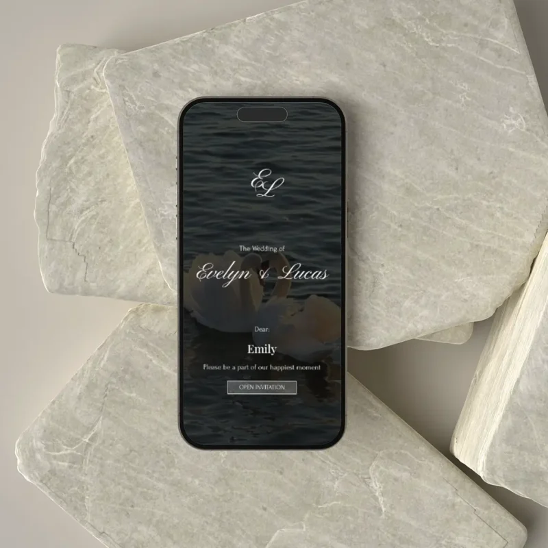 Brown Muse - Elegant Wedding Invitation