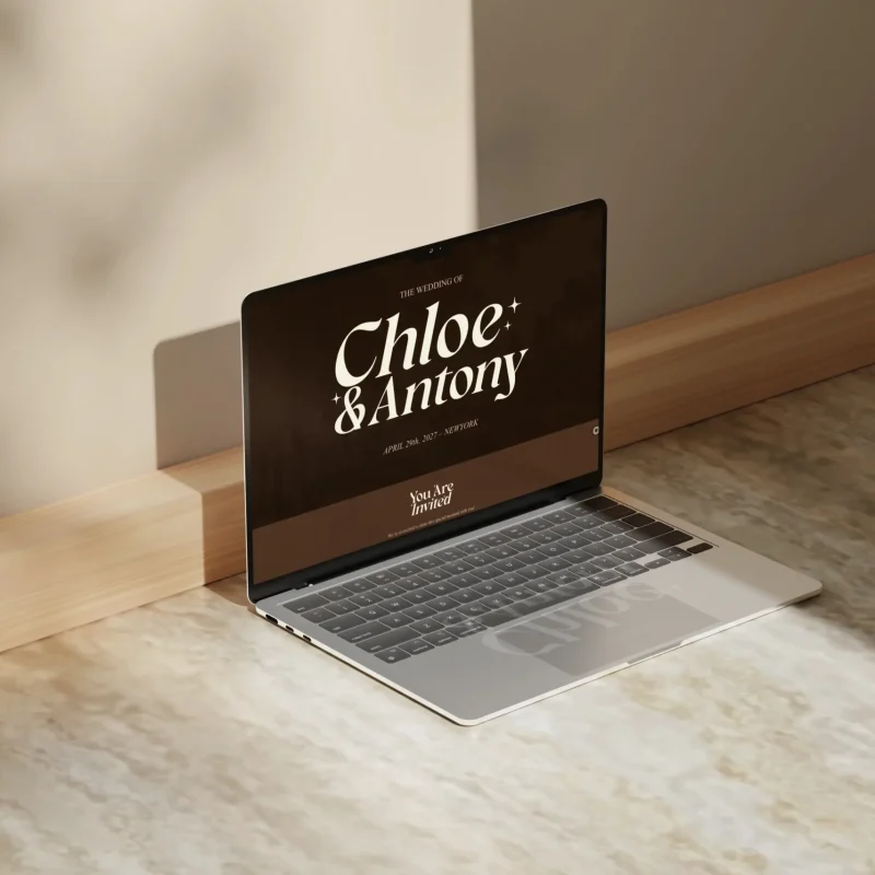 Brown Muse - Elegant Wedding Invitation